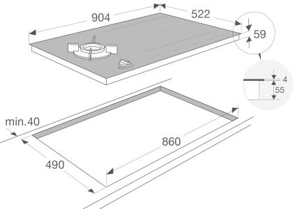 Foto: wonen nl Inductiekookplaat CONV 300Wx300H IG29571SVA BD1