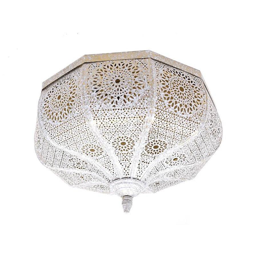 Foto: filigrain plafonniere wit goud 2
