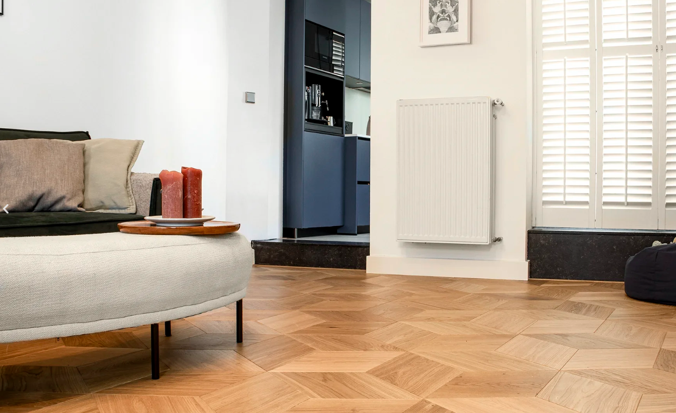 Foto : 3D Cube houten vloer: diepte en karakter in elke ruimte