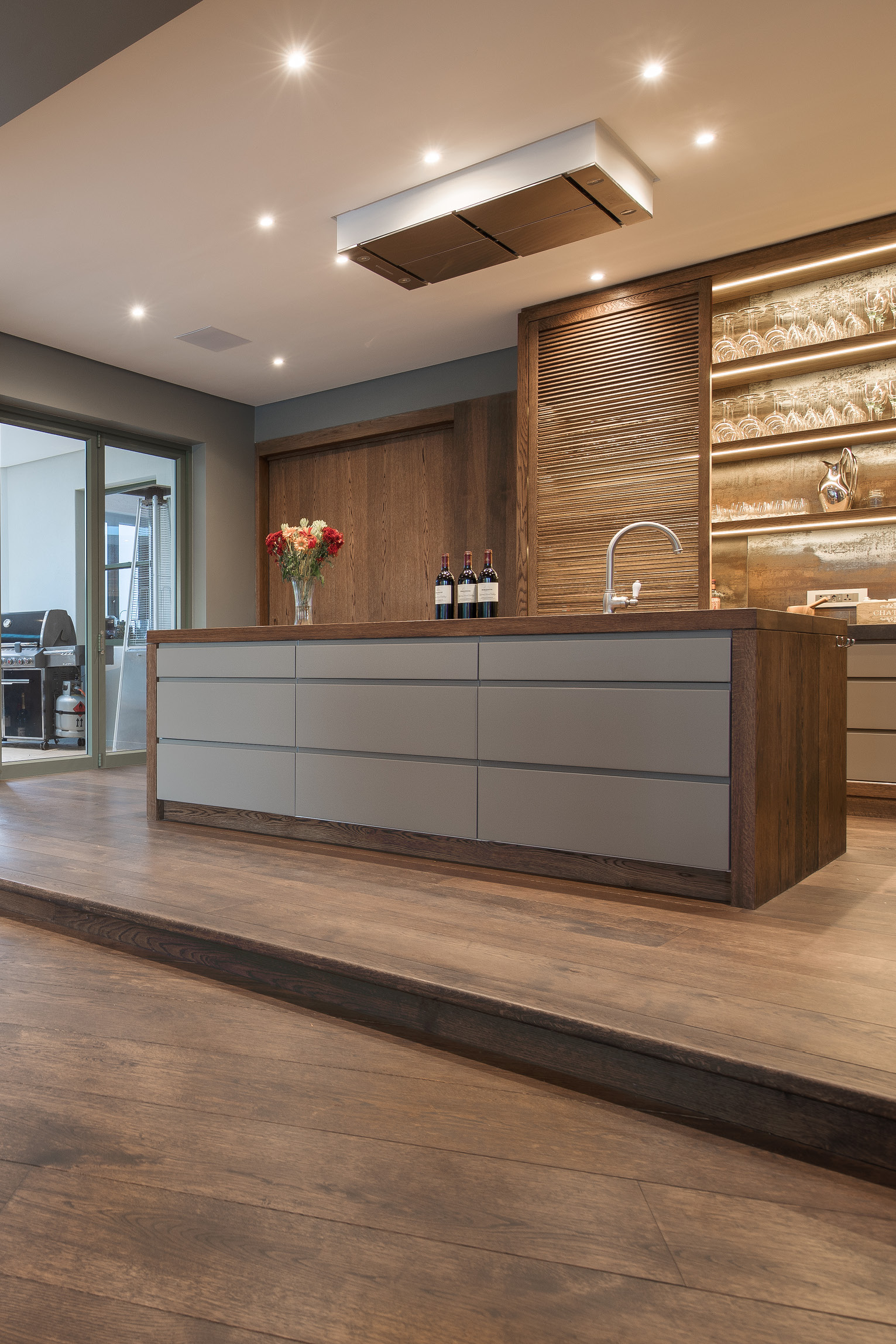 Foto: Houten vloer in keuken