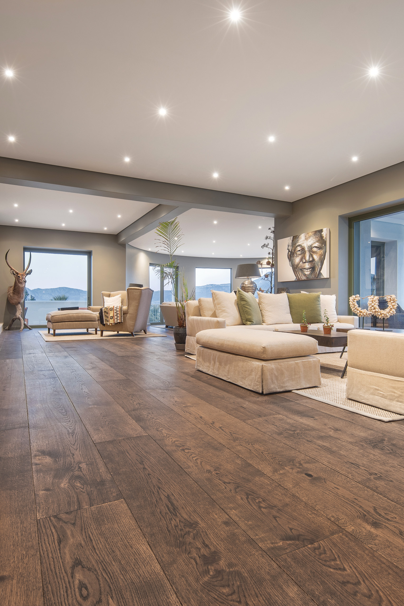 Foto: Villa interieur houten vloer