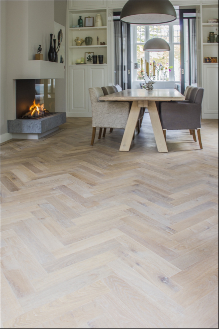Foto: Woonhuis Amersfoort Dual Parquet visgraat rustiek 10 4 1x gerookt White geolied 17