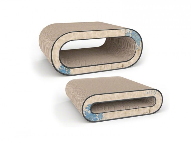 Foto: 9 2 quality cat cat on le rouleau 2 krabplank krabmeubel golf karton medium wand muur