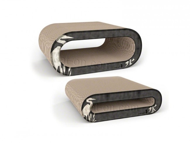 Foto: 9 3 quality cat cat on le rouleau 2 krabplank krabmeubel golf karton medium wand muur