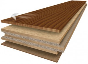 Foto : Eiken houten  lamel vloeren